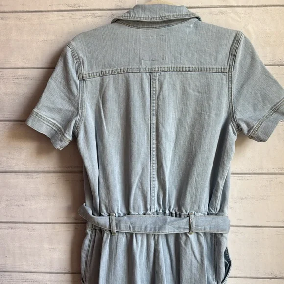 Ella Moss light denim wide leg jumpsuit